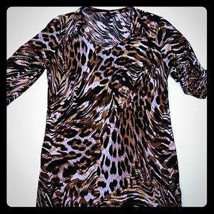 💜 Animal Print Women's Blouse